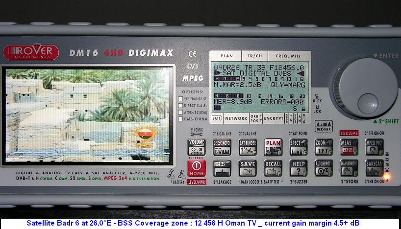 Badr 6 at 26.0 e _ BSS footprint _ 12 456 H first snapshot 0000